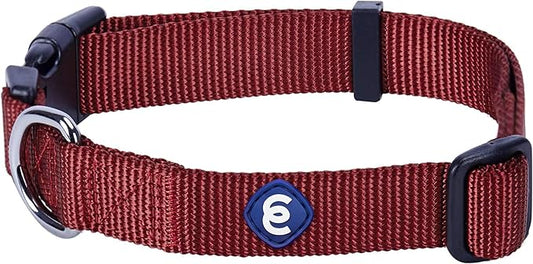 Blueberry Pet X-Small Dog Collar | Girl Dog Collars | Female Dog Collar XS | Quick Release Dog Collar | Fired Brick Nylon Dog Collar for Girl, Collar for Small Dogs