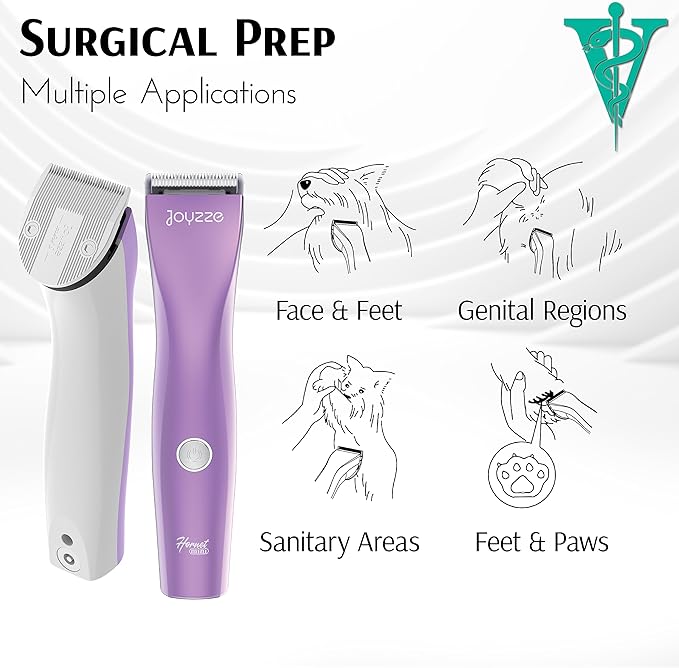 Hornet Mini Purple - Compact and Portable Pet Trimming Dog Clippers with Sharp Blades for Precise Trims, Ideal for Grooming on-the-go