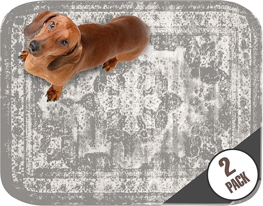 Washable Pee Pads for Dogs - Super Absorbent Reusable Puppy Training Pads - 100% Waterproof, Leak-Proof & Non-Slip Whelping Pads for Pet Housebreaking