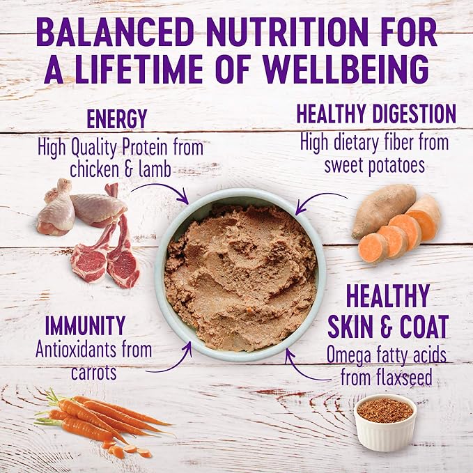 Wellness Wet Canned Dog Food, Pate Variety Pack, 12.5 Ounce Can (Pack of 6)