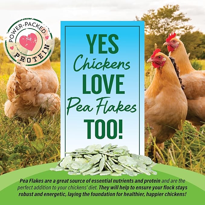 Small Pet Select - Pea Flakes, Treats for Rabbit Bunny, Guinea Pig, Chickens, Bunny, Hamster, and Other Small Pets, 1 lb