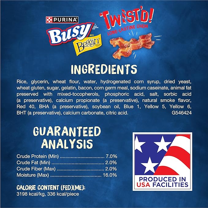 Purina Busy with Beggin’ Twist’d Adult Dog Chew Bone Treats - 10 ct. Pouch