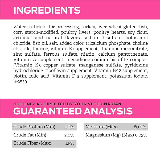 Pro Plan Veterinary Diets Purina UR Urinary St/Ox Savory Selects Feline Formula Turkey & Giblet Recipe in Sauce Wet Cat Food - (Pack of 24) 5.5 oz. Cans