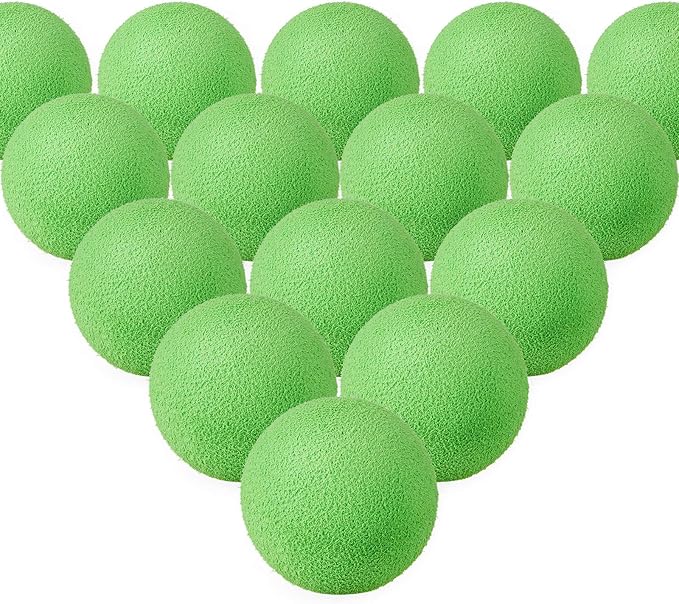 Frienda 24 Pieces Refill Balls Soft Green Foam Balls Refills Approx 1. 1 Inch in Diameter, Soft Small Light Cat Ball Toys