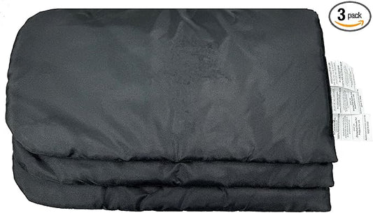 ROODO Pet Stroller Inner Pad for Exclusive Use,Original,Replaceable,Easy to Clean,Set of 3 pc(Black)