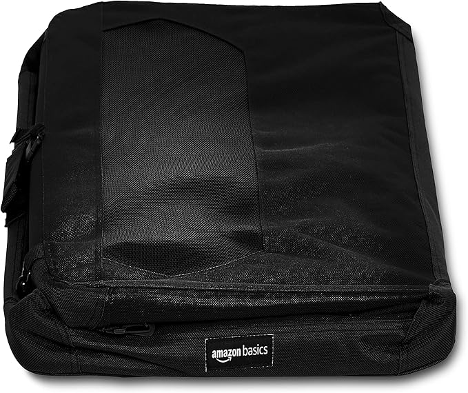 Amazon Basics Folding Portable Soft Pet Dog Crate Carrier Kennel, 30 x 21 x 21 inches, Black