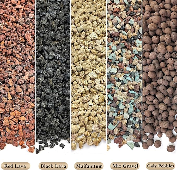 5 lbs Clay Pebbles for Plants, 8-12 mm Leca Clay Balls for Indoor Plants, Orchid Potting Mixes, Hydroponic Growing, Aquaponics, Potted Top Dressing and Drainage