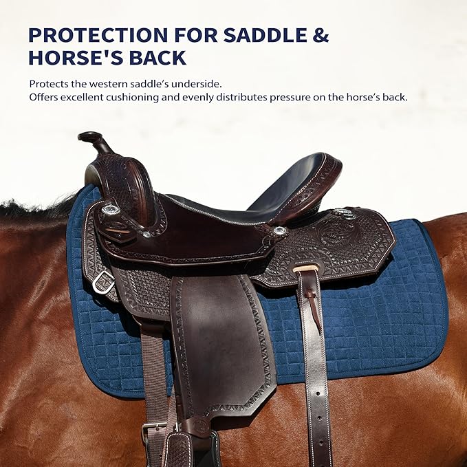 Tackmore Western Saddle Pad Breathable, Shock-Absorbing Saddle Pad