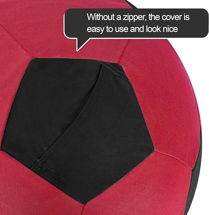 Herding Ball for Horse Ball & Cover 40" Large for Play Herding Ball Horse Toys for Horse (Red & Black)
