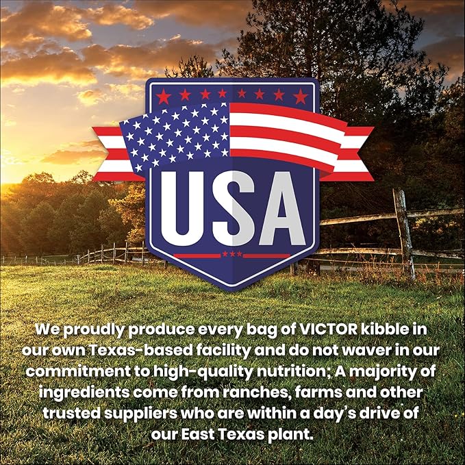 VICTOR Super Premium Dog Food – Select Ocean Fish Formula with Salmon – Omega-3 and Omega-6 Enriched Gluten-Free Dry Kibble for All Normally Active Dogs of All Life Stages, 40lbs