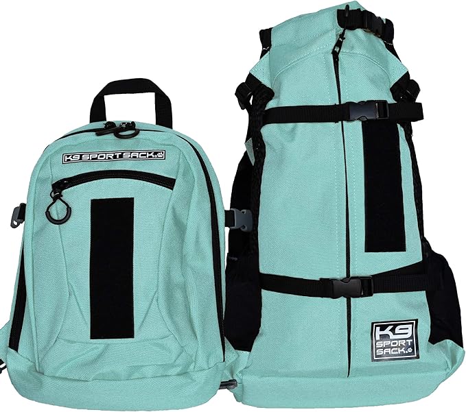 K9 Sport Sack | Plus 2 | Adjustable Dog Carrier Backpack (Small - Summer Mint)
