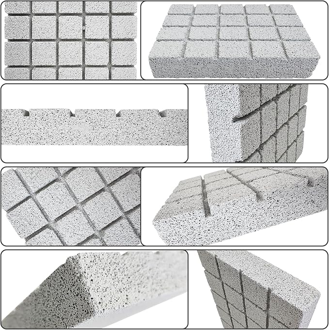 Hamiledyi 2PCS Rabbit Scratching Pads Bunny Lava Grinding Claw Pads Small Animal Foot Pads Hamster Scratch Board Chew Toys for Gerbil Chinchilla Hedgehog Guinea Pig Cage Accessories