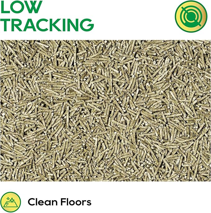 HoneyCare Tea Cat Litter | Natural Plant-Based Formula | Long-Lasting Odor Control | 99% Dust-Free & Low Tracking | Flushable Cat Litter | 24-lbs Value Pack (6 lbs x 4)