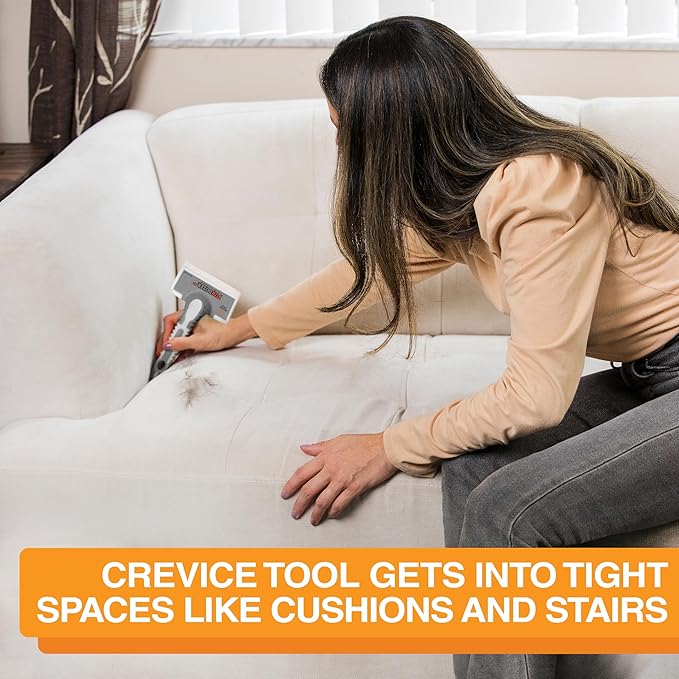 FurDozer X6 Pet Hair Remover & Auto Detailing Tool - Cat & Dog Hair Remover for Carpets, Car Interiors, Couches, Bedding, & Furniture - Reusable Pet Hair Removal Tool for Cat and Dog Fur & Lint, Grey