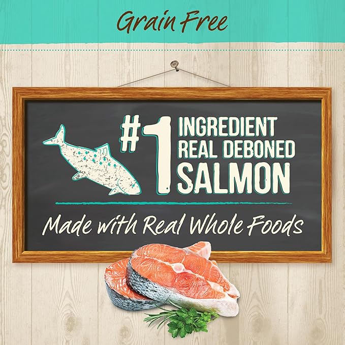 Merrick Purrfect Bistro Grain Free Natural Dry Cat Food For Adult Cats, Real Salmon And Sweet Potato Recipe - 12 lb. Bag