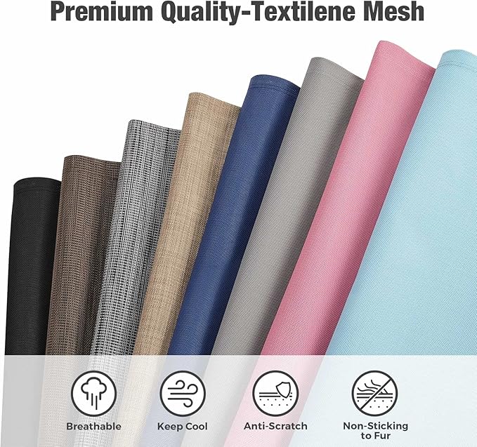 Veehoo Chew Proof Elevated Dog Bed - Cooling Raised Pet Cot - Rustless Aluminum Frame and Durable Textilene Mesh, Unique Designed No-Slip Feet for Indoor or Outdoor Use, Blue, XX-Large, CWC2002