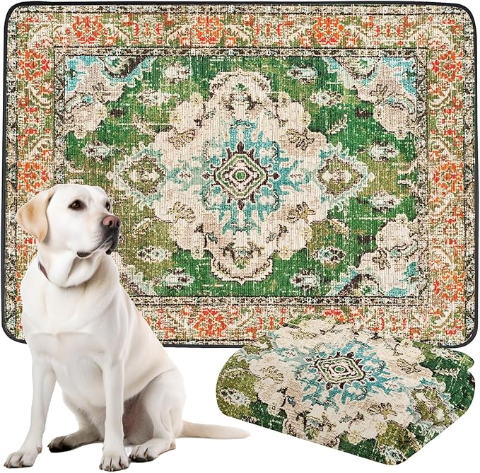 Thicken Washable Pee Pads for Dogs, Waterproof Reusable Pee Pads for Dogs，54"x72" Super Absorbent Leakproof Dog Pads, Non-Slip Potty Pads for Floor, Crate, Couch, Whelping Pads Pet Supplies