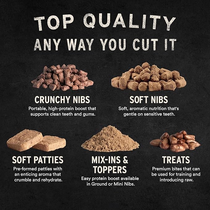 Vital Essentials Freeze Dried Raw Cat Food, Beef & Chicken Mini Patties Entree, 15 oz