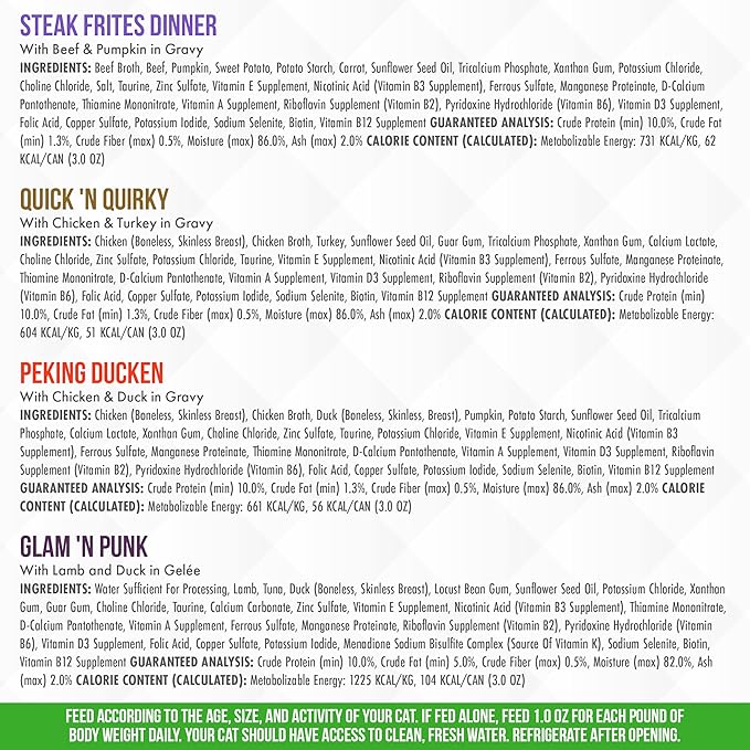 Weruva Truluxe Cat Food, Variety Pack, Truturf, Wet Cat Food, 3Oz Cans (Pack of 24)