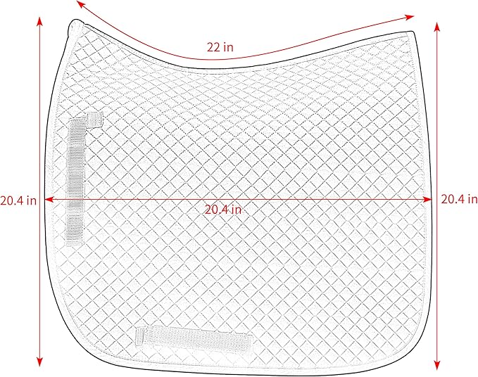 Horse Basic Dressage Saddle Pad