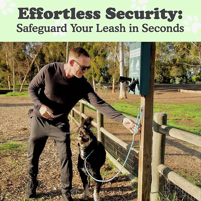 Canine Hitch- Secure Dog Leash Parking Mounted Indoor – Outdoor Wall Hook - Tie Out Stainless Steel Practical Lead Management for Home & Business, Ultimate Strength 6 Packs