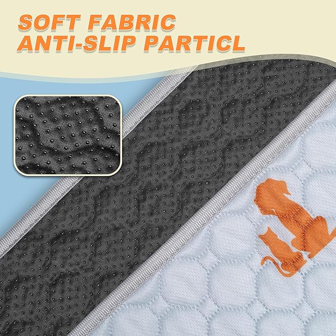 Washable Pee Pads for Dogs, 2 Pack Reusable Puppy Pads, Waterproof Pet Pee Pads for Dog Potty Training, Extra Large Dog Pee Pads for Crate, Playpen, and Whelping, Orange 36"x41"