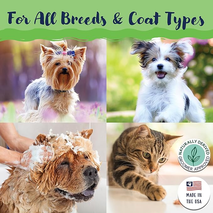 Bobbi Panter Dog Shampoo - Made in USA - All Natural Formula for Heavy Duty Deodorizing & Degreasing - Concentrated 25:1 for Professional Groomers - Fresh Clean Scent, 1 Gallon