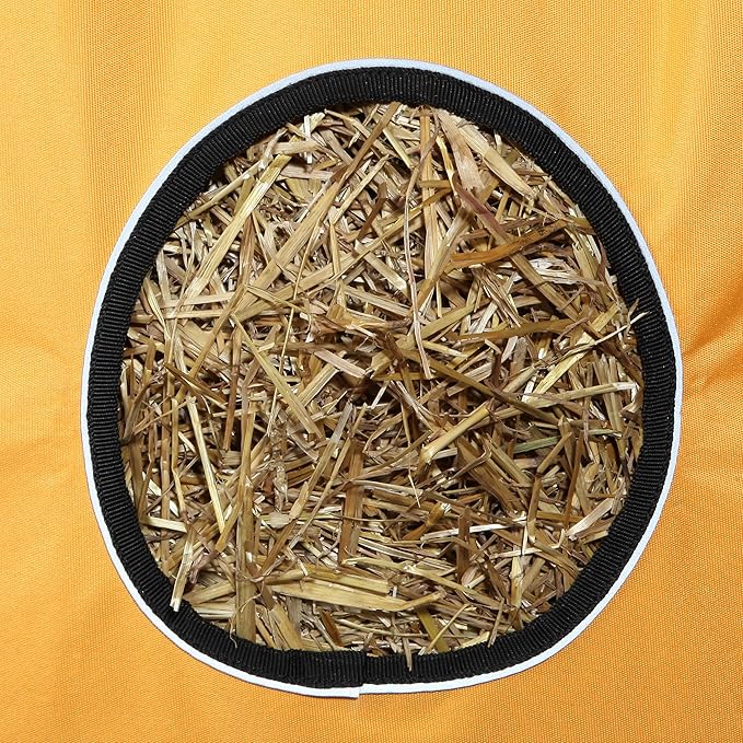 Majestic Ally 1200 D Hay Feeder Tote Bag for Horses, Sheep with Reflective Trim- Reduces Waste - Comes with 36” Hay Net. (Red)