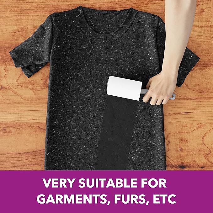 MEIQIHOME Lint Rollers for Pet Hair Extra Sticky, 1110 Sheets Mega Value Set Lint Roller with 5 Upgraded Handles, 10 Rollers Portable Pet Lint Roller for Clothes, Furniture, Dog & Cat Hair Removal