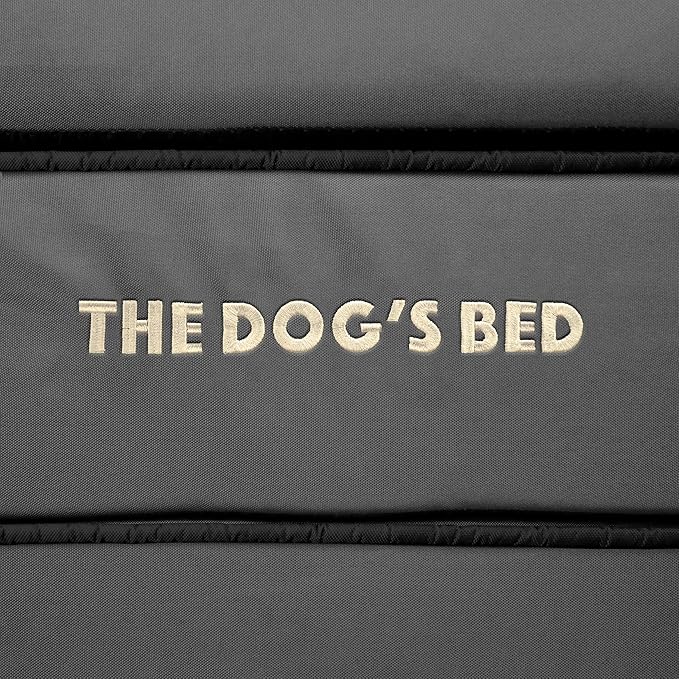 The Dog’s Bed, Orthopedic Standard Foam Waterproof Dog Bed with Standard Support, Medium Grey with Black Trim, Waterproof, Supportive Dog Bed with Replaceable Covers, Veterinary Approved
